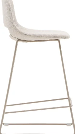 Stoffen Barkrukken-Kave Home Zahara Laag Barstoel Creme