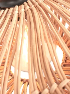 Rotan Plafondlampen|Plafondlampen-Good&Mojo Zanzibar L Plafondlamp Natural