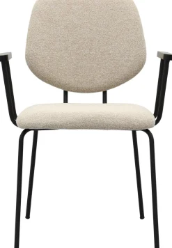 Eetkamerstoelen Met Armleuning-Trendhopper Zelo Armstoel Beige