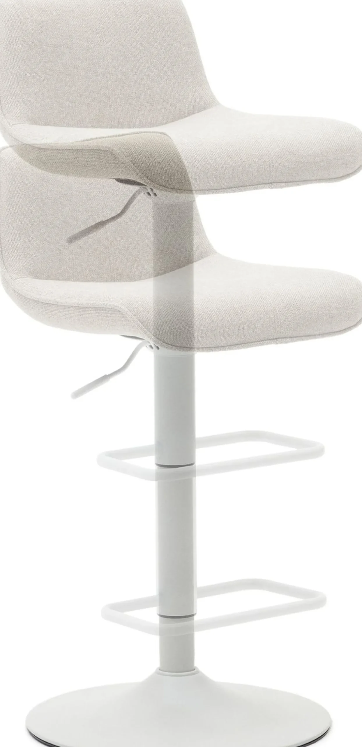 Stoffen Barkrukken-Kave Home Zenda Barstoel Beige