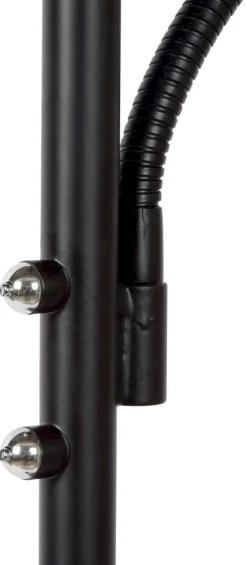 Moderne Vloerlampen|Vloerlampen-Lucide Zenith Vloerlamp Zwart