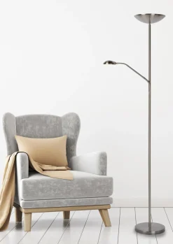 Moderne Vloerlampen|Vloerlampen-Lucide Zenith Vloerlamp Chroom