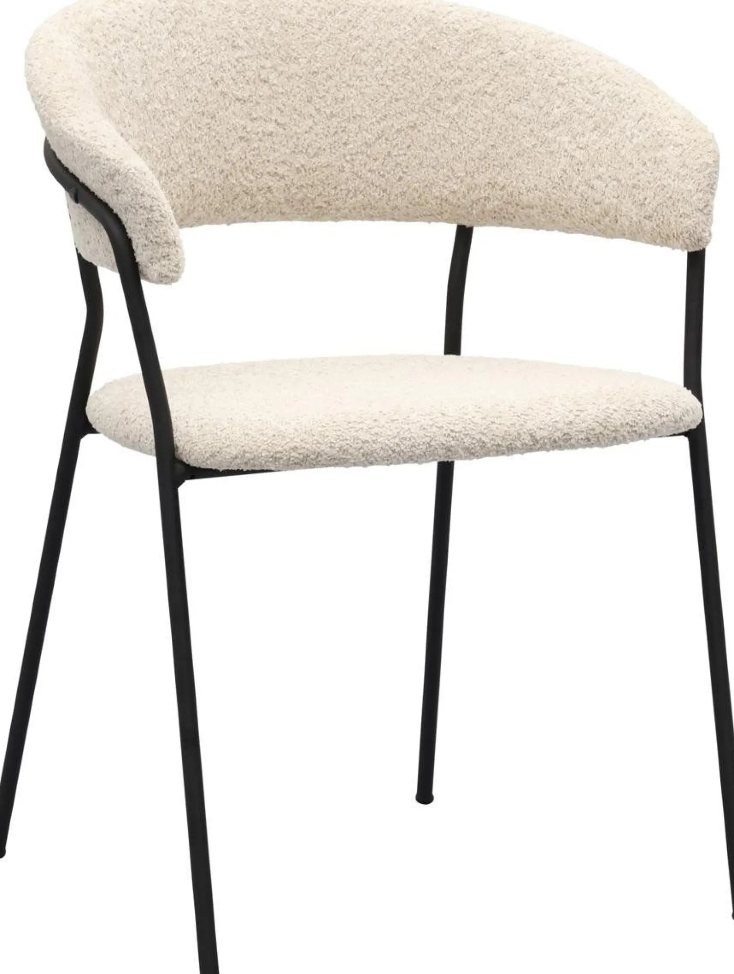 Eetkamerstoelen Met Armleuning-Trendhopper Zeri Armstoel Beige, Zwart