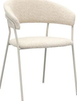 Eetkamerstoelen Met Armleuning-Trendhopper Zeri Armstoel Beige