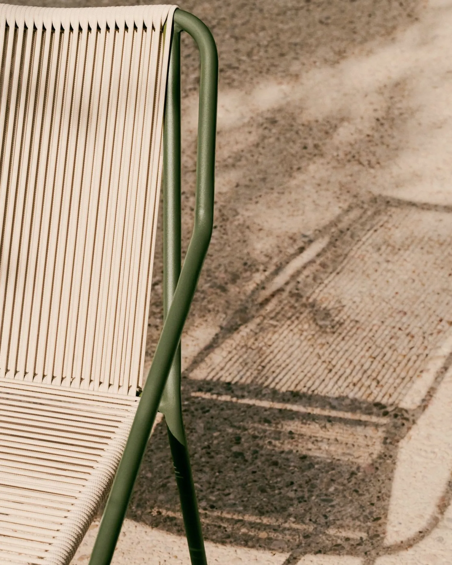 Tuinstoelen-Kave Home Zivia Tuinstoel Donkergroen, Beige