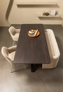 Stoffen Eetkamerbanken-WOOOD Zone Eetkamerbank Beige
