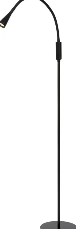 Moderne Vloerlampen|Vloerlampen-Lucide Zozy Vloerlamp Zwart