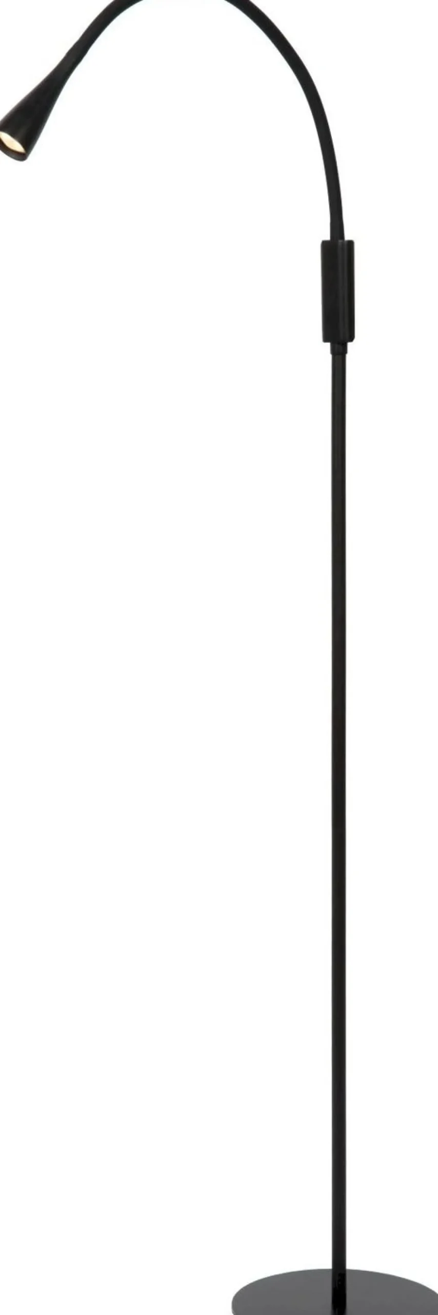 Moderne Vloerlampen|Vloerlampen-Lucide Zozy Vloerlamp Zwart