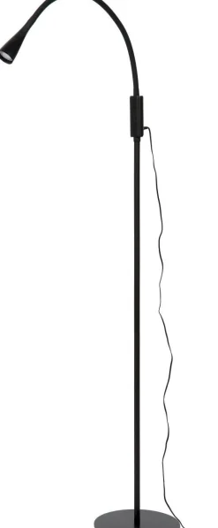 Moderne Vloerlampen|Vloerlampen-Lucide Zozy Vloerlamp Zwart
