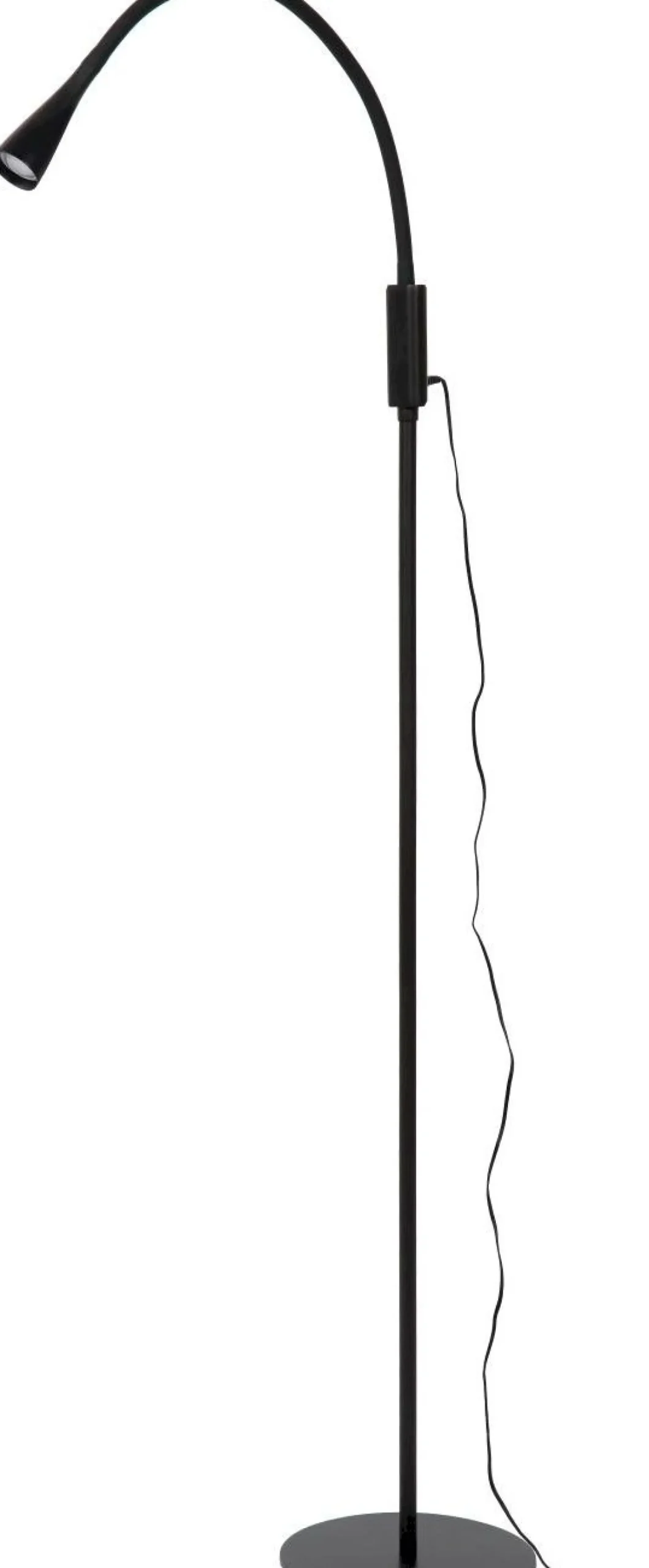 Moderne Vloerlampen|Vloerlampen-Lucide Zozy Vloerlamp Zwart