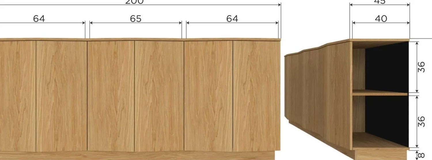 Dressoirs-WOOOD Zuma Dressoir Transparant