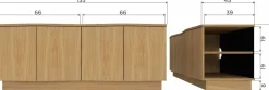 Tv-Meubels-WOOOD Zuma Tv-meubel Natural Matt