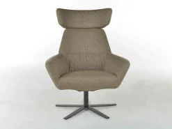Oorfauteuils|Draaifauteuils-Bert Plantagie Zyba Fauteuil Grijs