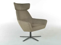Oorfauteuils|Draaifauteuils-Bert Plantagie Zyba Fauteuil Grijs